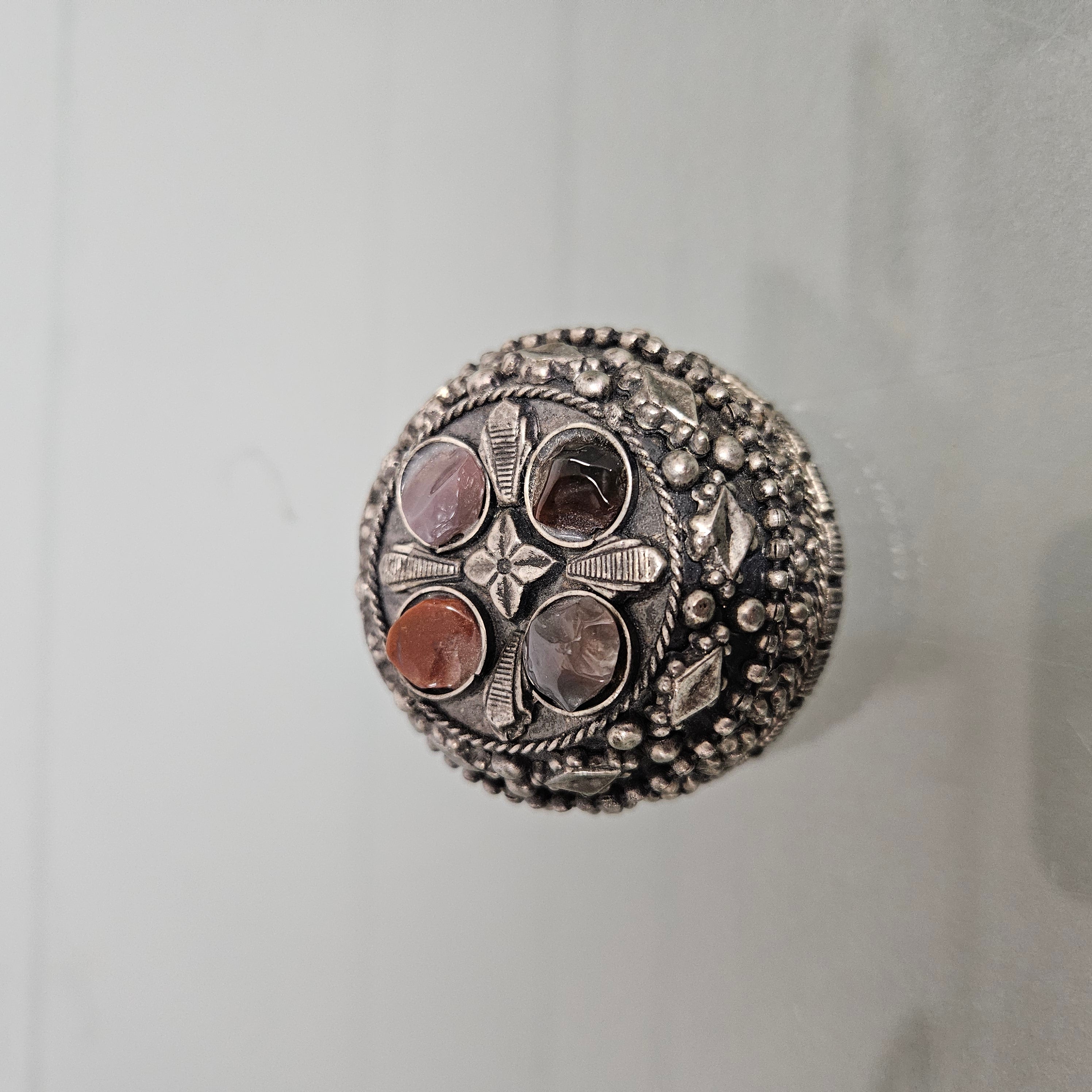 Vintage Tibetan Silver Trinket Box | Antique & Vintage | Moonee Ponds Antiques | Australia Wide