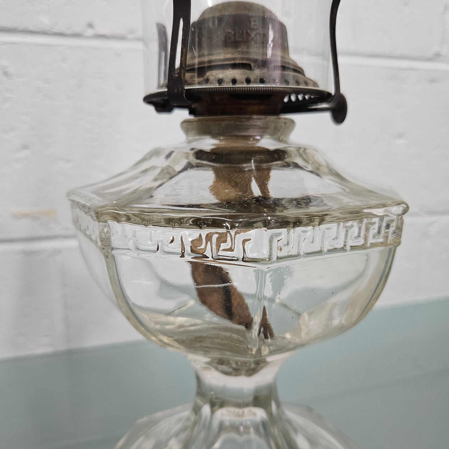 Vintage Clear Glass Kero Lamp