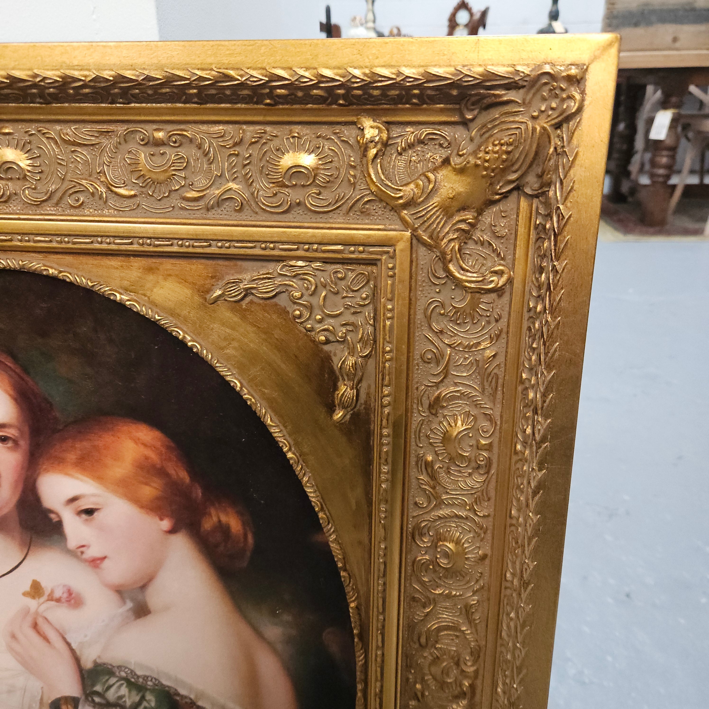 Vintage Wooden Gilt Frame Oleograph Print | Antique & Vintage | Moonee Ponds Antiques | Australia Wide Delivery