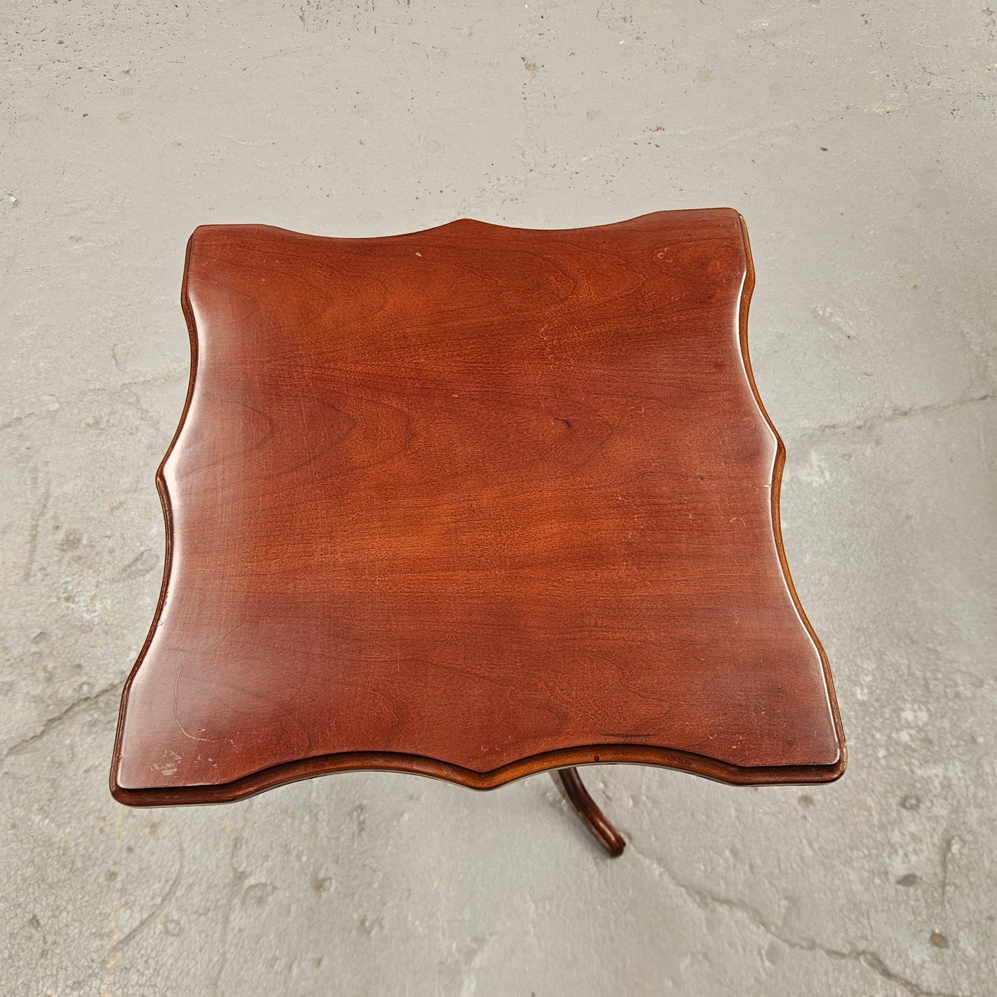 Vintage Mahogany Tilt Top Wine Table