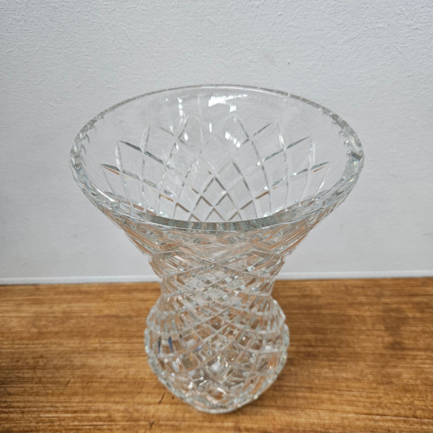 Large Vintage Crystal Vase