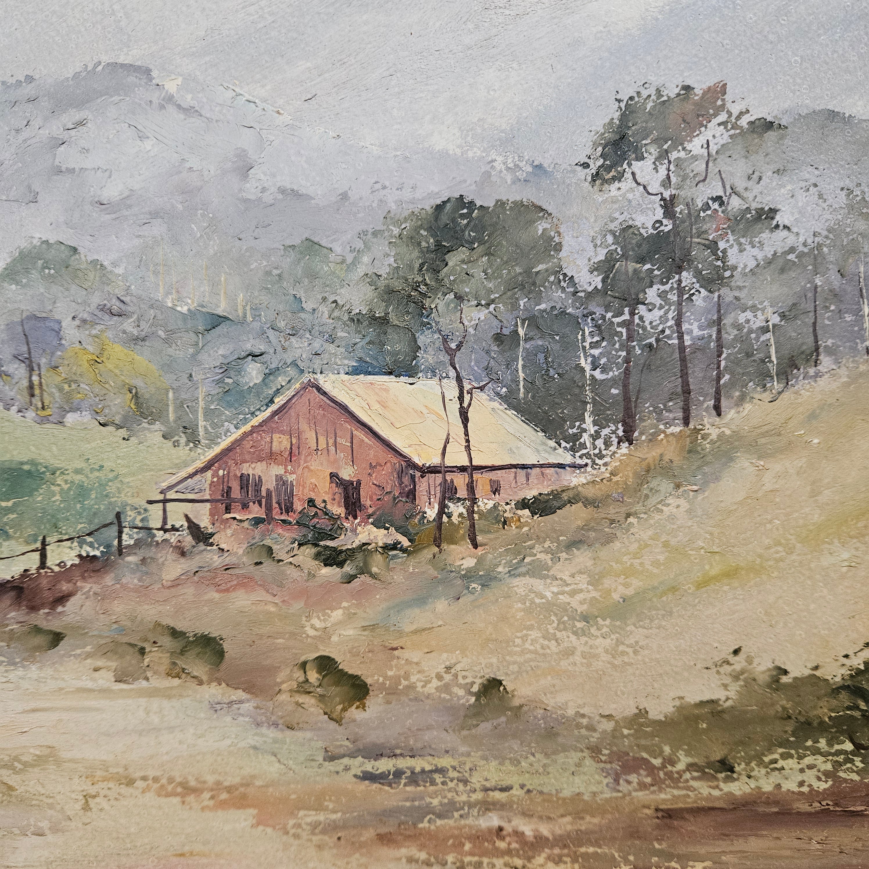 Australian Signed Simpson Oil on Board Framed Painting | Antique & Vintage | Moonee Ponds Antiques | Australia Wide