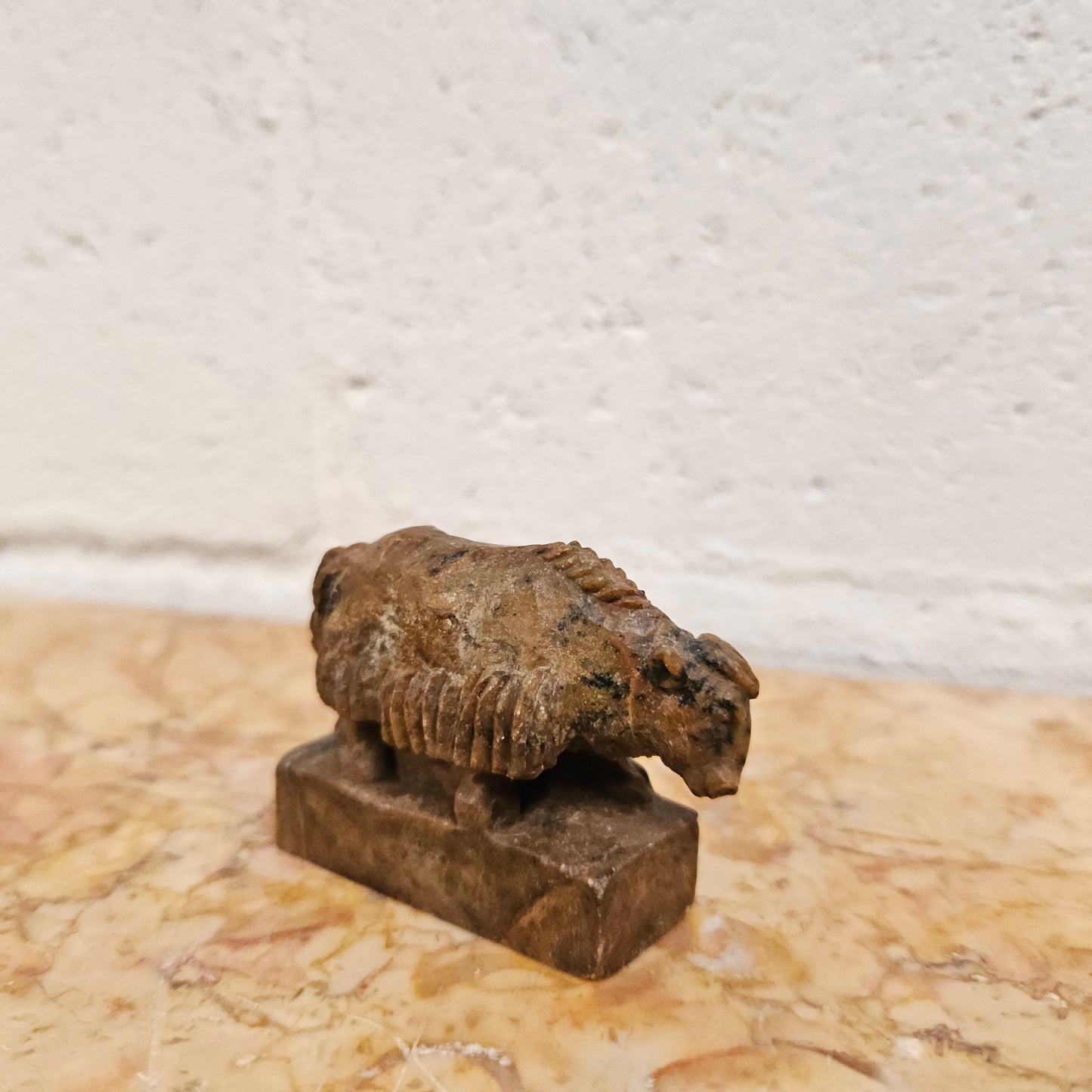 Vintage Carved Buffalo