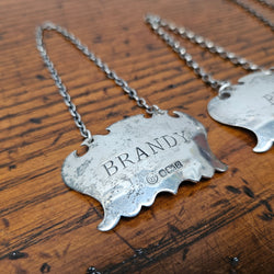 Set of Four Vintage Silver Decanter Labels | Antique & Vintage | Moonee Ponds Antiques | Australia Wide Delivery