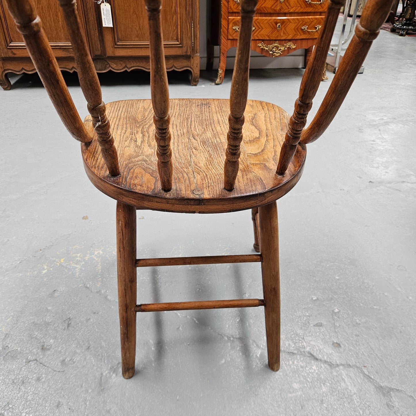 Vintage Oak Spindle Back Chair