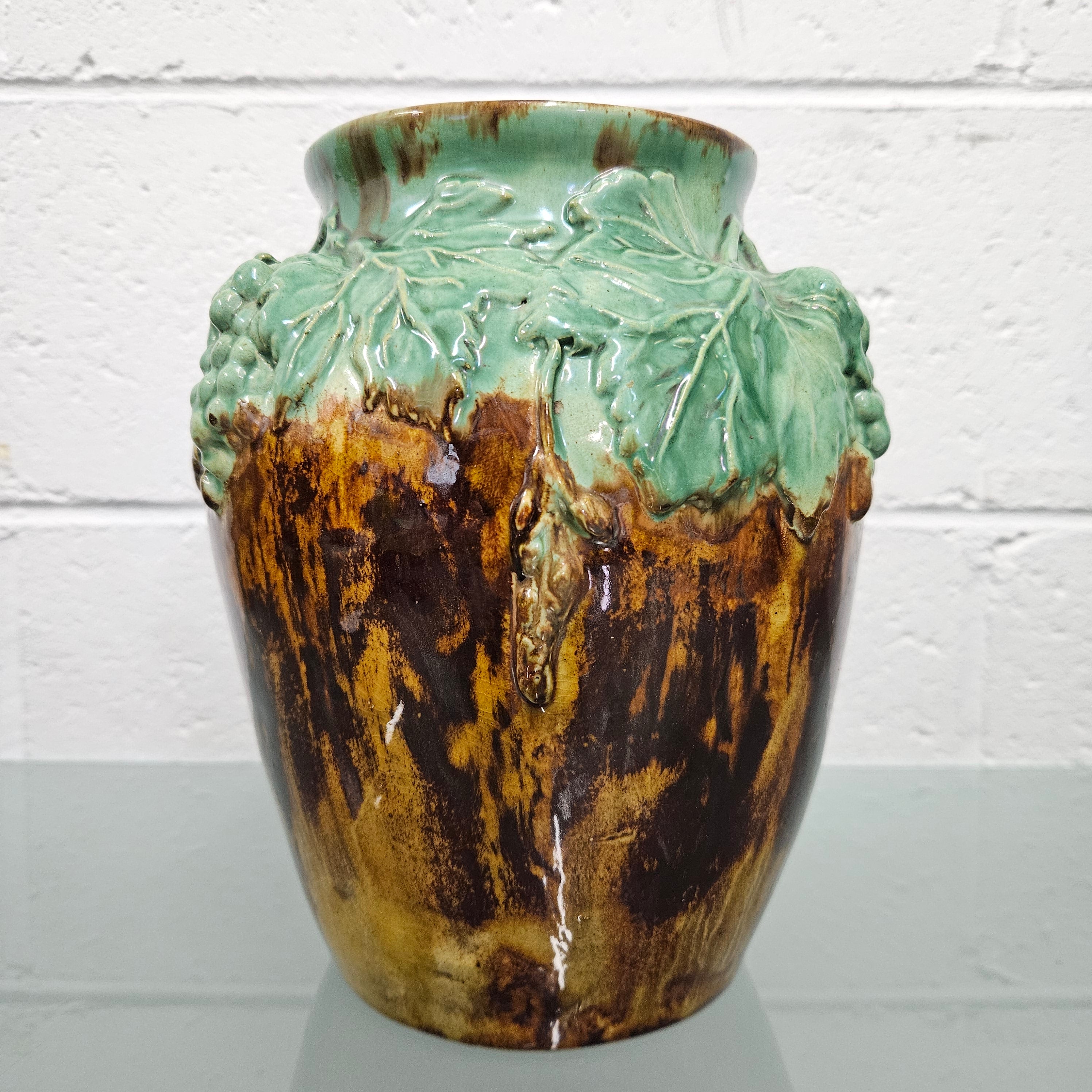 Large signed "Una Deerbon" Australian Pottery Vase | Antique & Vintage | Moonee Ponds Antiques | Australia Wide Delivery
