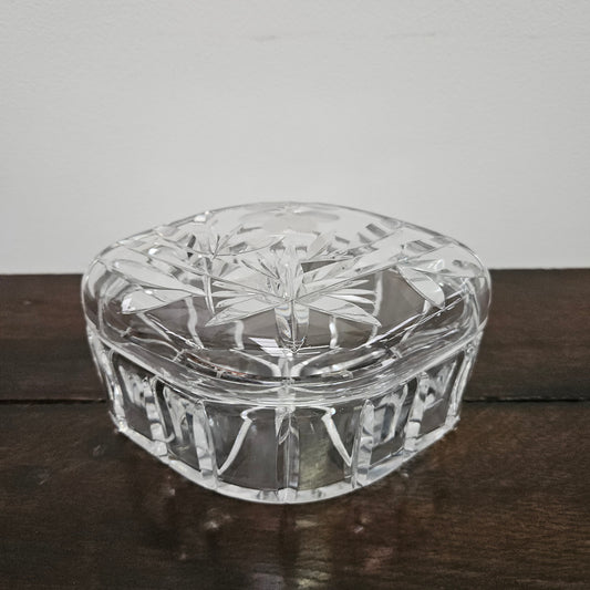 Vintage Crystal Lidded Box