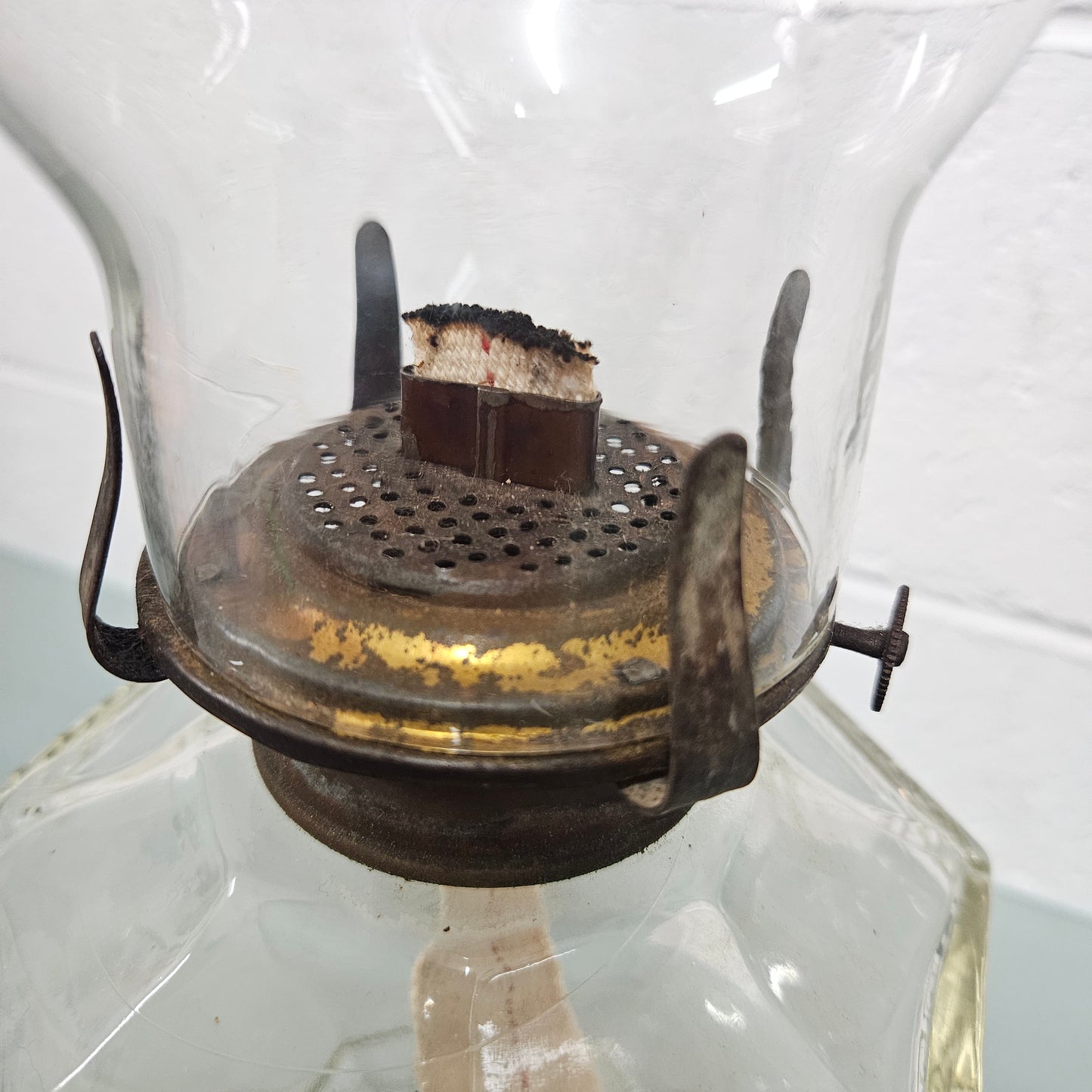 Antique Glass Kero Lamp