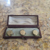 Set 3 Goldstone & Gold Studs of snake design | Antique & Vintage | Moonee Ponds Antiques | Australia Wide Delivery
