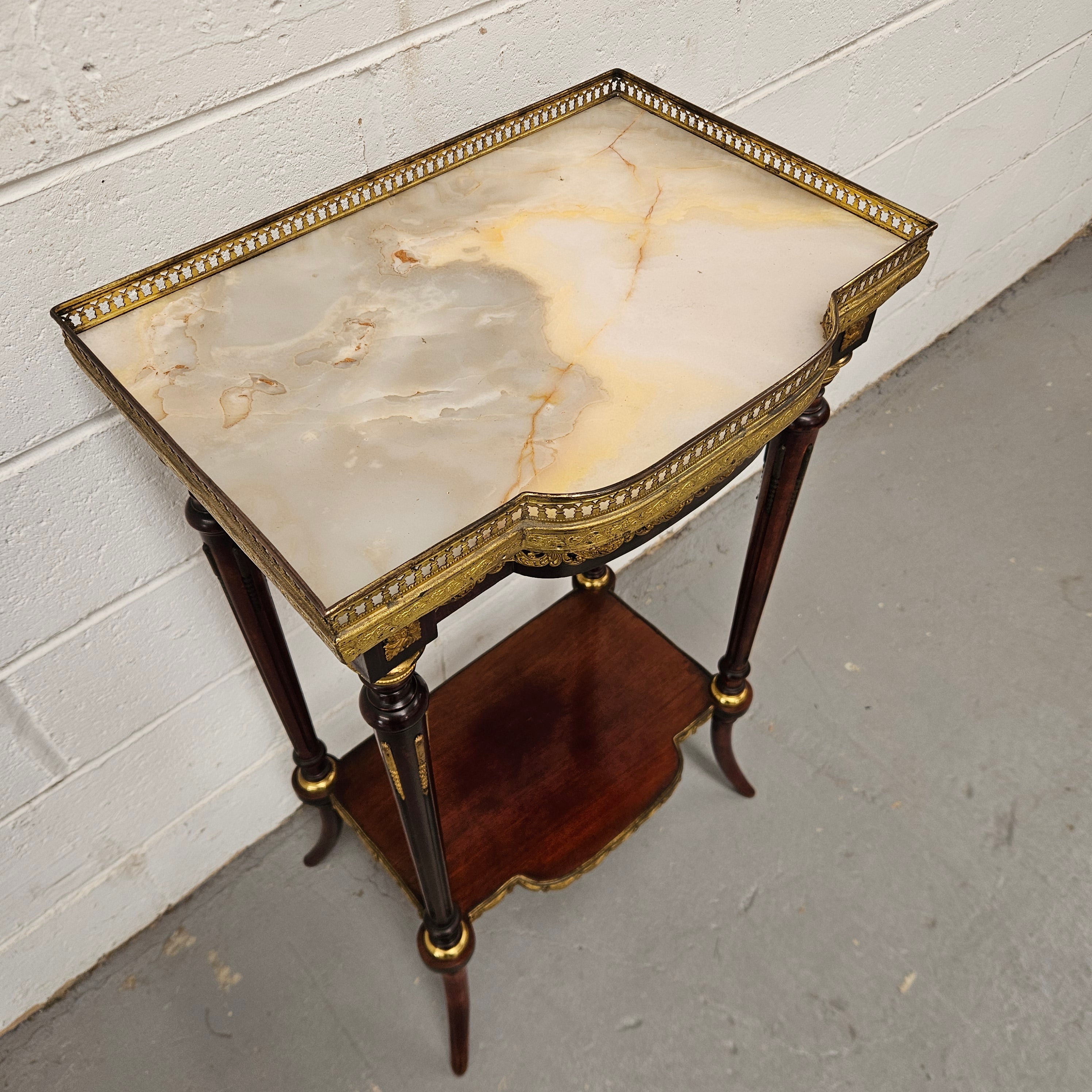 French Louis XVth Style Marble Top Side/Lamp Table | Antique & Vintage | Moonee Ponds Antiques | Australia Wide