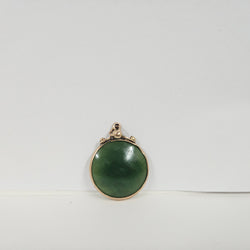 9 Carat Gold & Jade Antique Pendant | Antique & Vintage | Moonee Ponds Antiques | Australia Wide Delivery