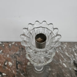 French Baccarat Crystal Hurricane Candle Lamp | Antique & Vintage | Moonee Ponds Antiques | Australia Wide Delivery