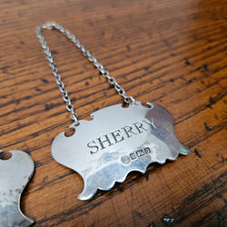 Set of Four Vintage Silver Decanter Labels | Antique & Vintage | Moonee Ponds Antiques | Australia Wide Delivery
