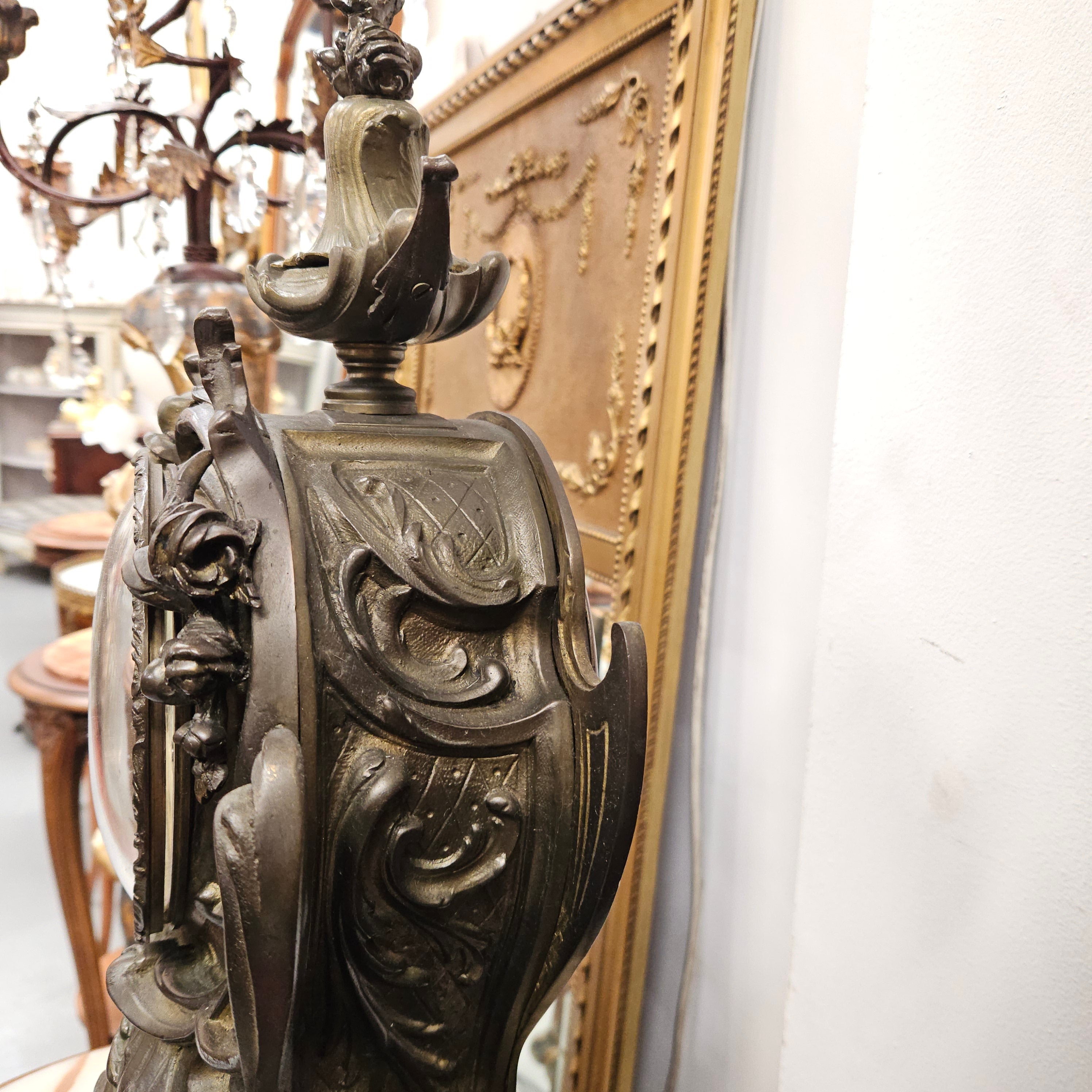 19th Century Bronze Mantle Clock | Antique & Vintage | Moonee Ponds Antiques | Australia Wide Delivery