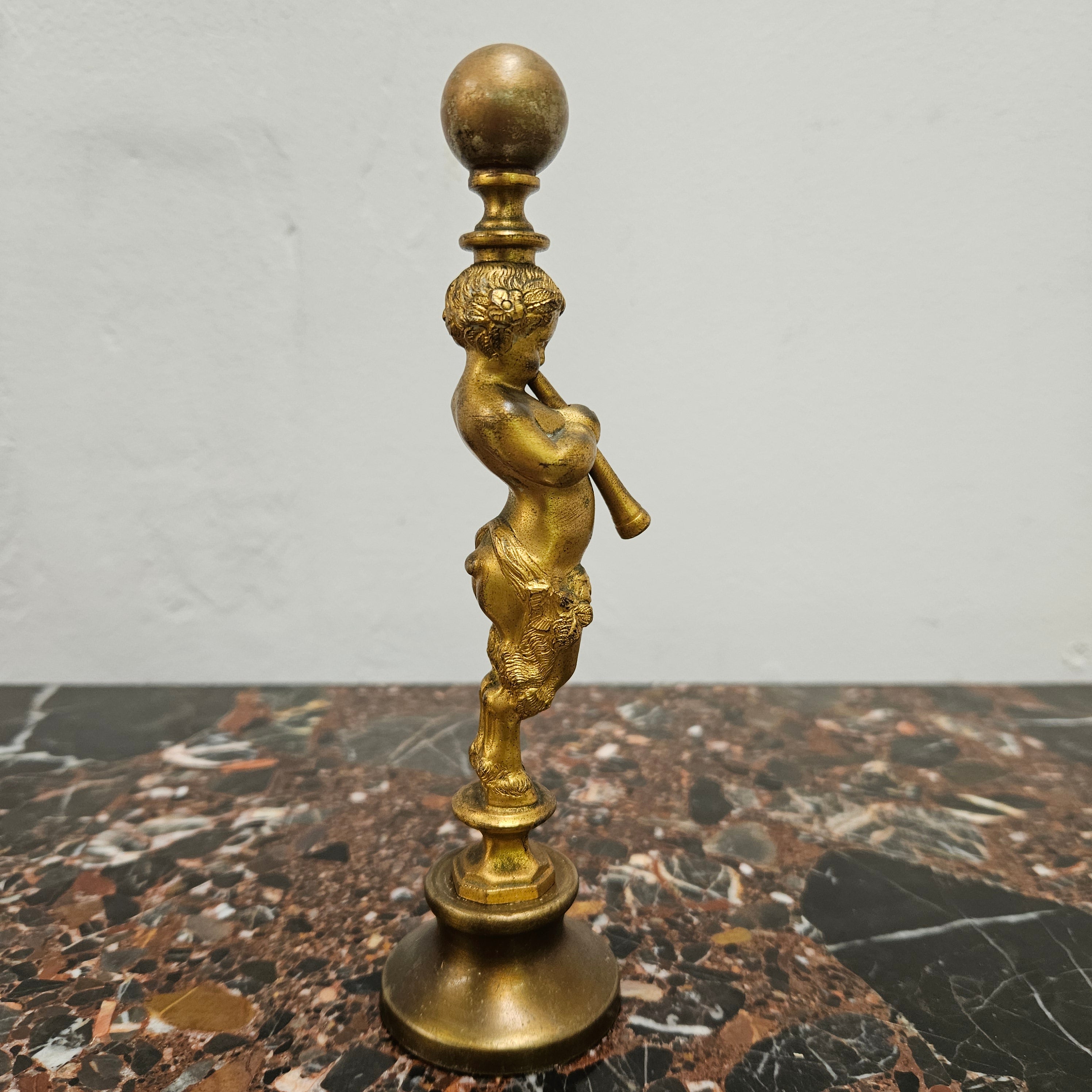 Antique Gilt Bronze Pan Desk Paperweight | Antique & Vintage | Moonee Ponds Antiques | Australia Wide Delivery