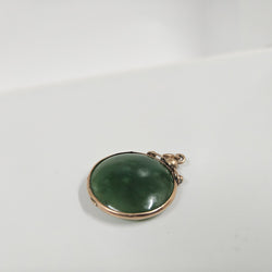 9 Carat Gold & Jade Antique Pendant | Antique & Vintage | Moonee Ponds Antiques | Australia Wide Delivery