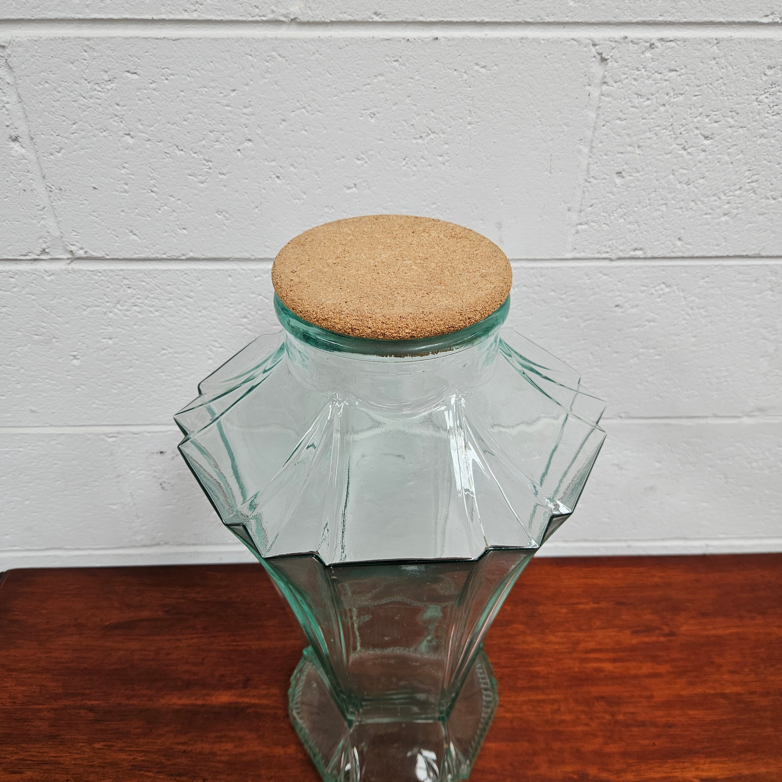 Vintage Made in Italy Glass Jar | Antique & Vintage | Moonee Ponds Antiques | Australia Wide Delivery