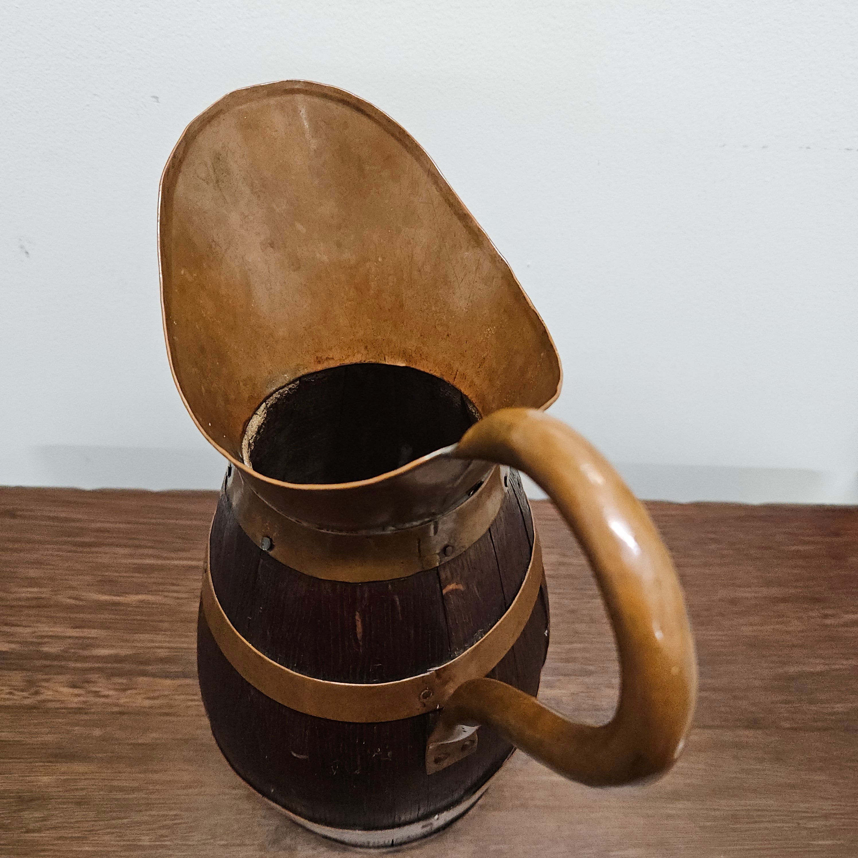 Antique Miniature Copper & French Oak Jug | Antique & Vintage | Moonee Ponds Antiques | Australia Wide Delivery