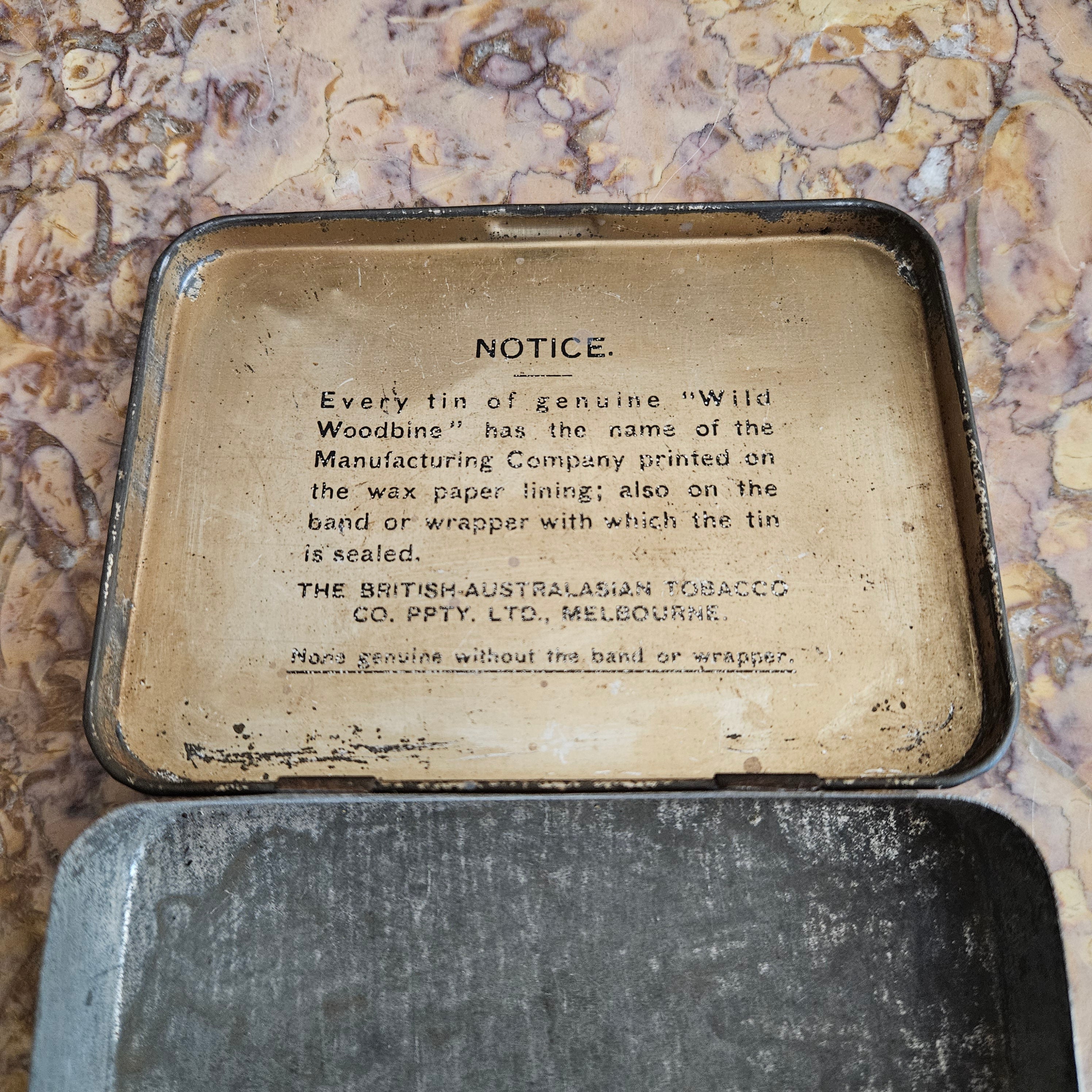Vintage "Wild Woodbine" Tobacco Tin | Antique & Vintage | Moonee Ponds Antiques | Australia Wide Delivery