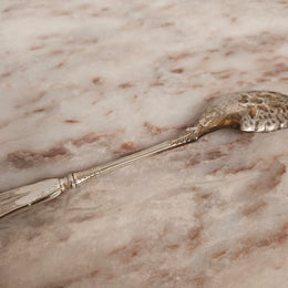 Victorian English Silver Plated Berry Spoon