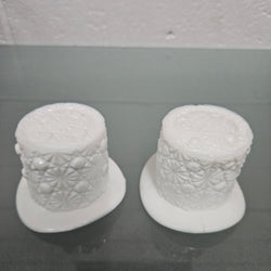 Pair of Fenton Milk Glass Top Hats | Antique & Vintage | Moonee Ponds Antiques | Australia Wide Delivery