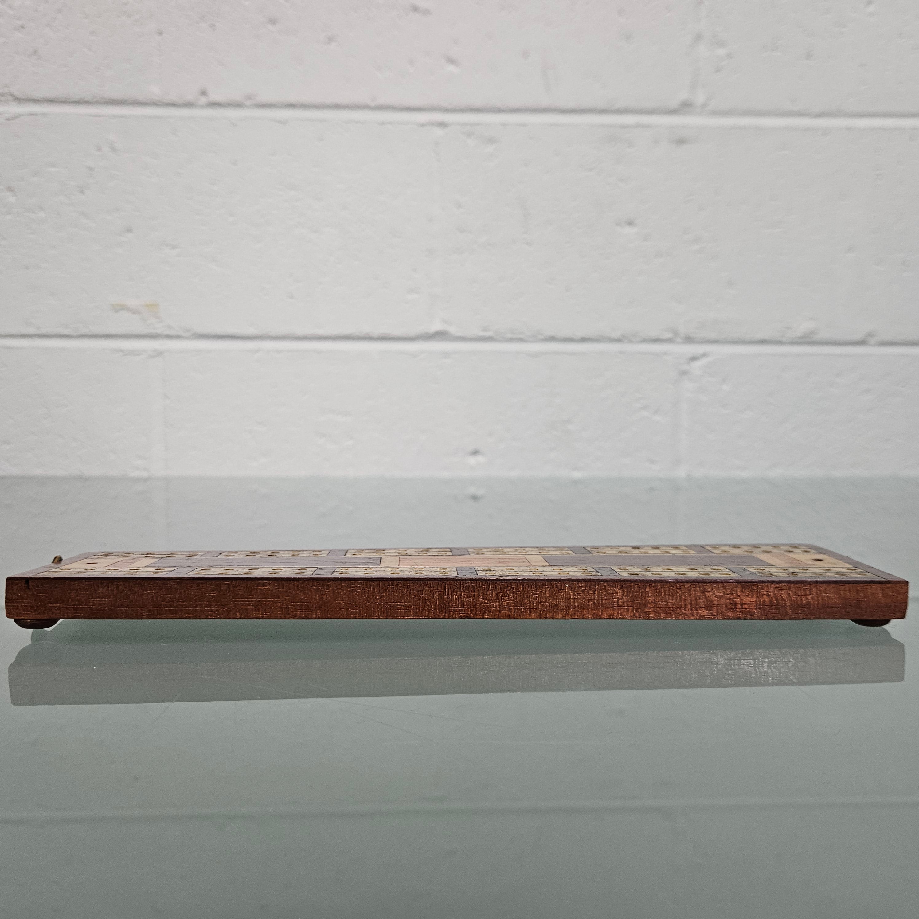 Antique Cribbage Inlaid Timber Board | Antique & Vintage | Moonee Ponds Antiques | Australia Wide Delivery