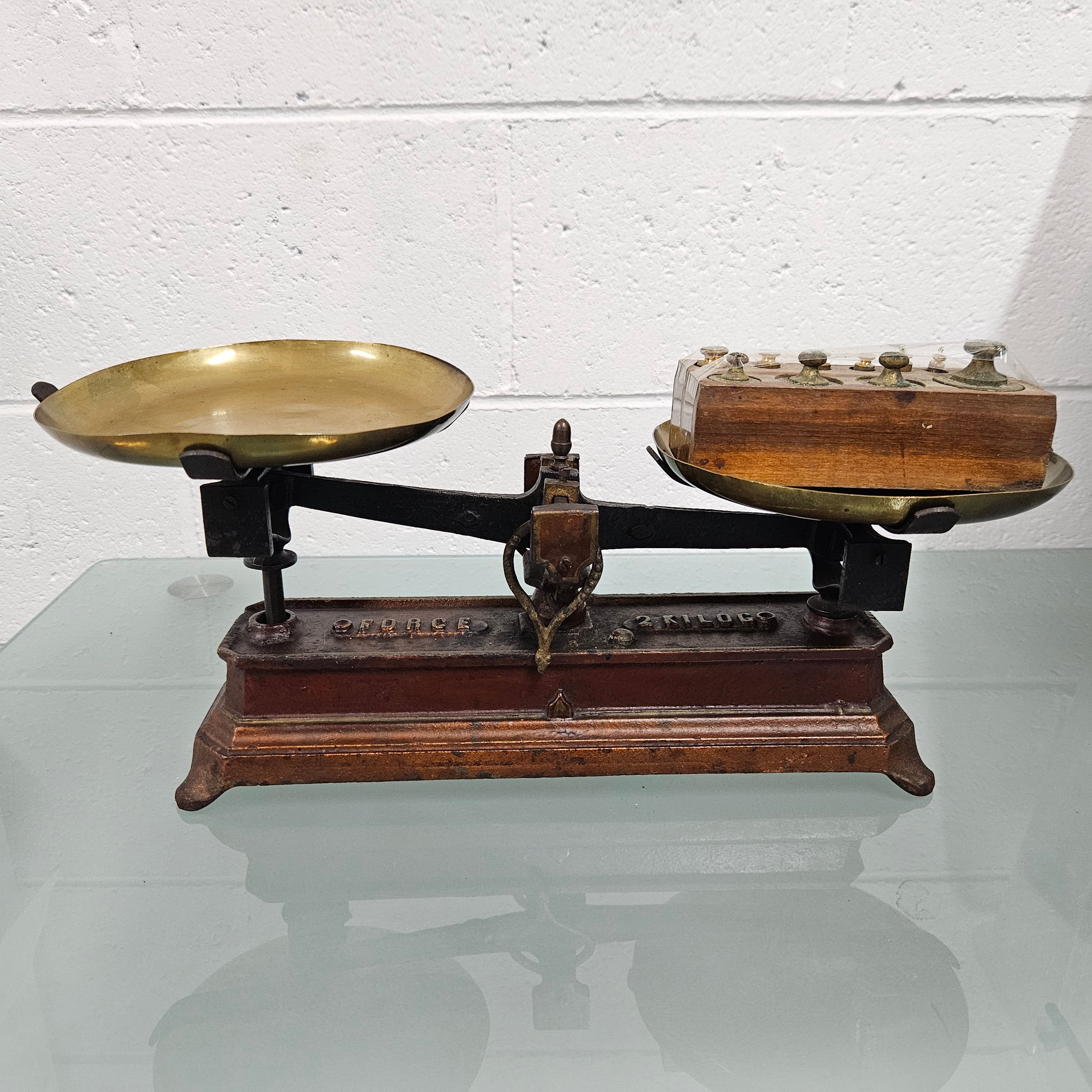 Antique 'Force' Balance Scales | Antique & Vintage | Moonee Ponds Antiques | Australia Wide Delivery