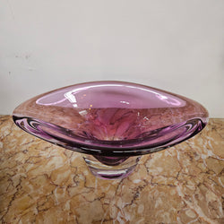 Val Lambert Signed Art Glass Vase | Antique & Vintage | Moonee Ponds Antiques | Australia Wide Delivery
