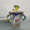 Stunning French Sevres Style Sucrier With Butterfly Lid | Antique & Vintage | Moonee Ponds Antiques | Australia Wide Delivery