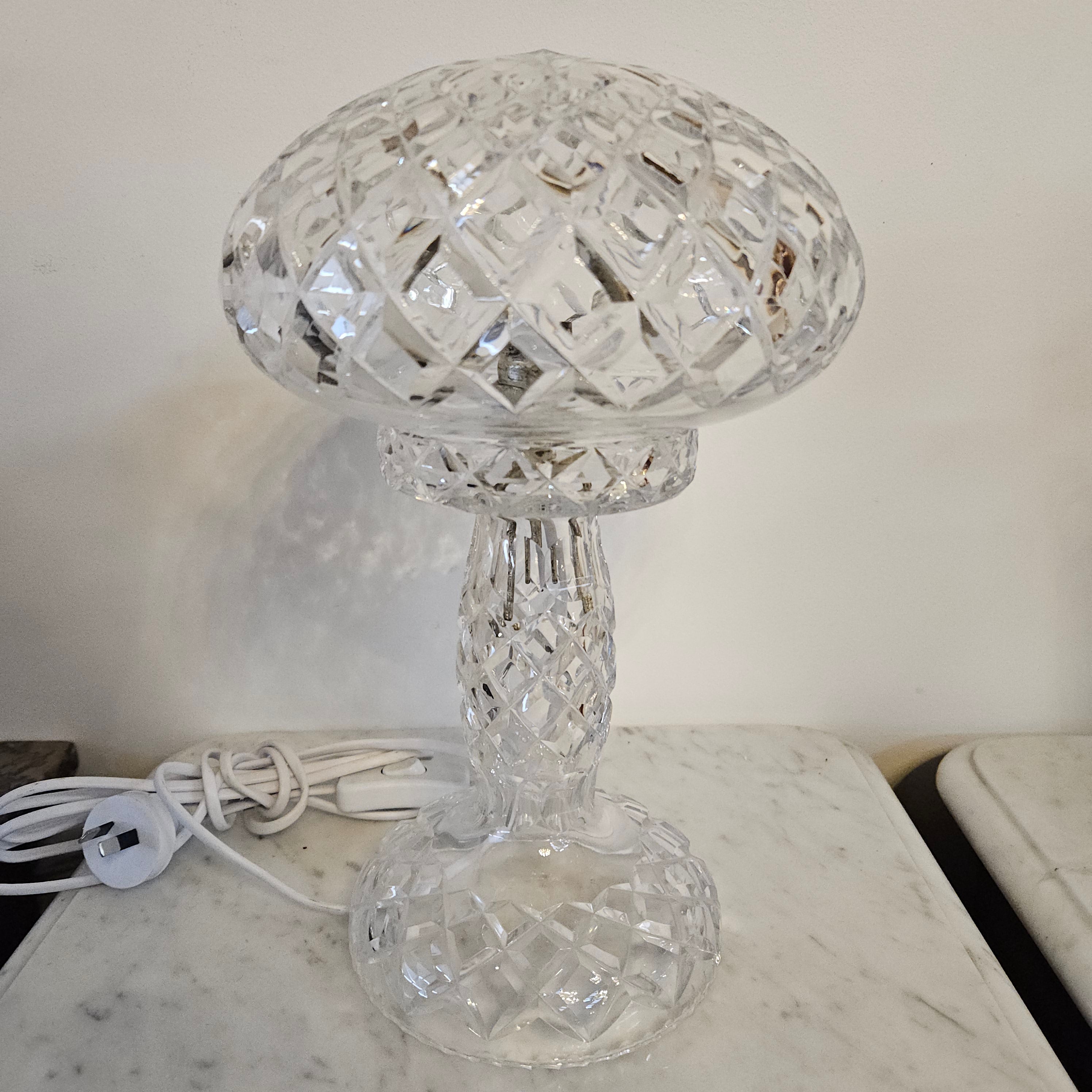 Vintage Bohemian Crystal Boudoir Table Lamp | Antique & Vintage | Moonee Ponds Antiques | Australia Wide Delivery
