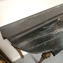 French Louis 16th Style Gilt & Black Marble Top Console Table | Antique & Vintage | Moonee Ponds Antiques | Australia Wide Delivery