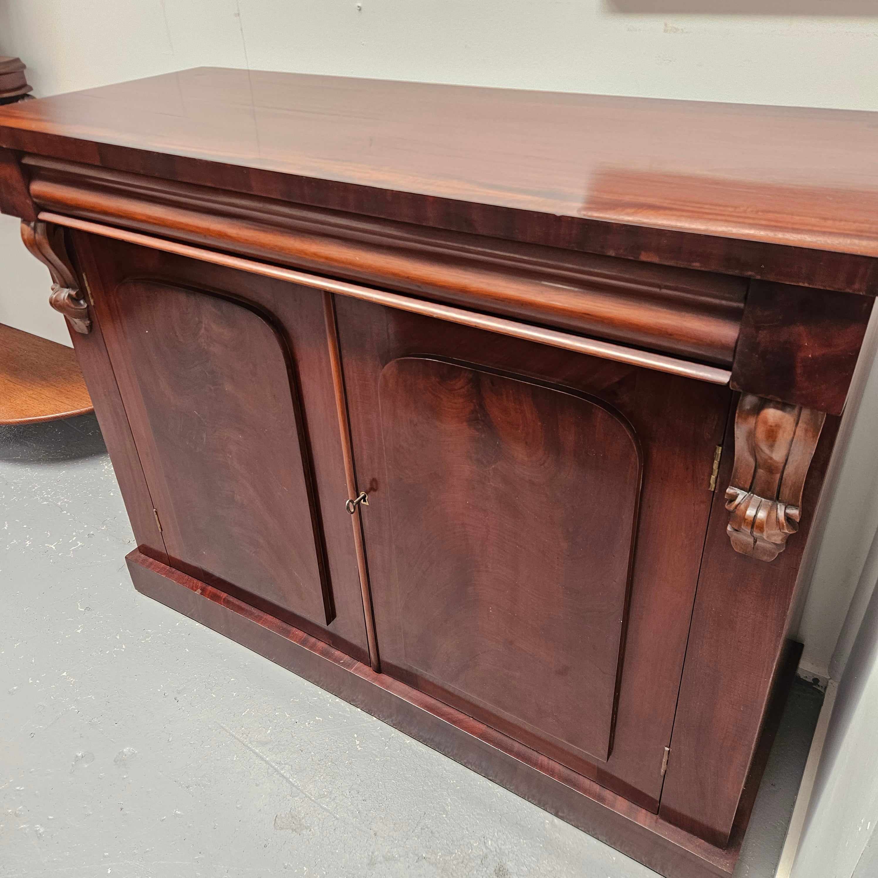 Solid Mahogany Two Door Cabinet With Drawer | Antique & Vintage | Moonee Ponds Antiques | Australia Wide Delivery