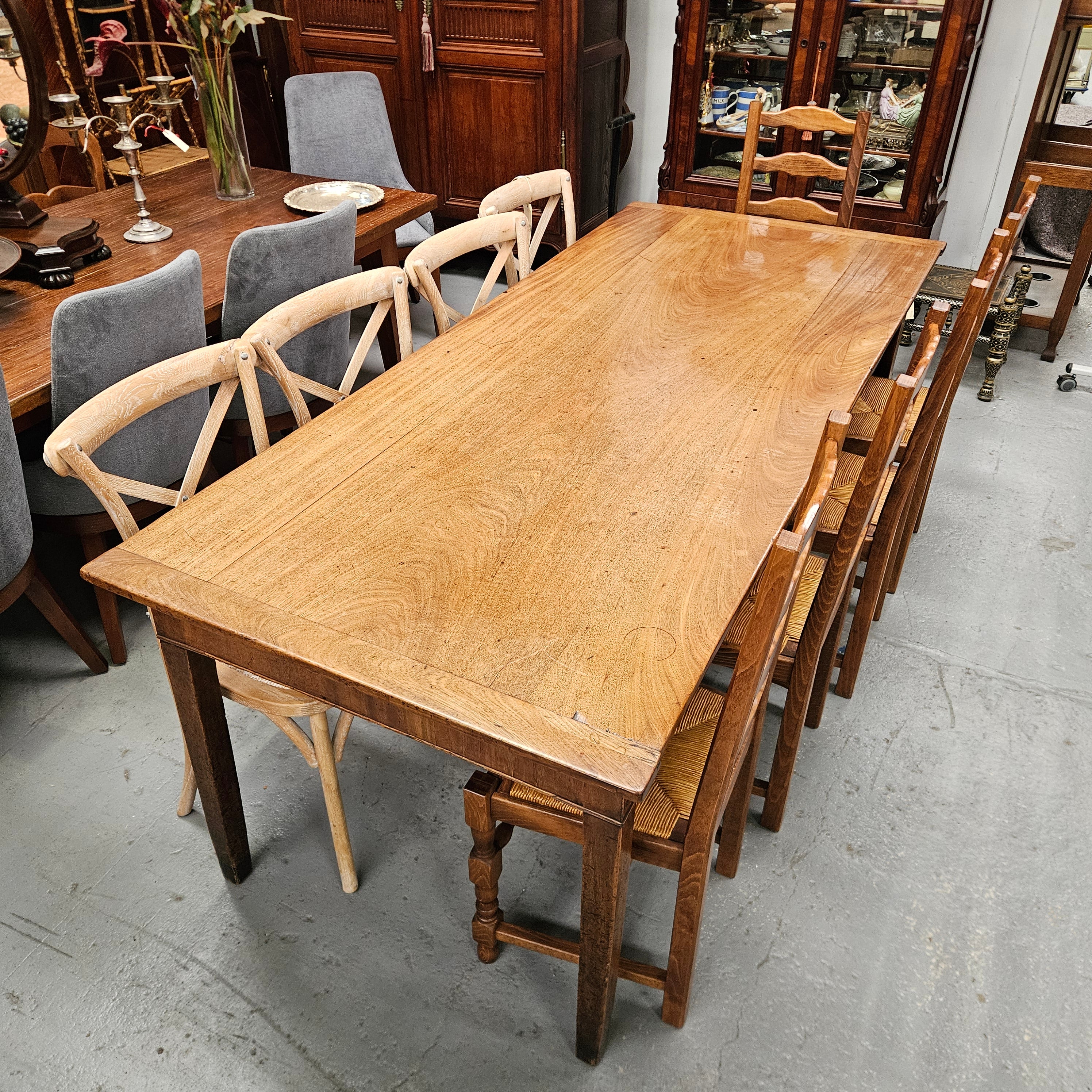 Rare Mahogany French Farmhouse Style Table C1780