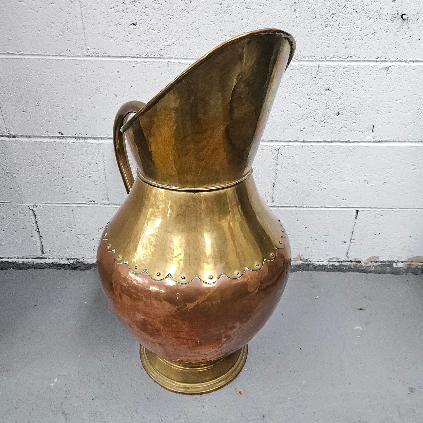 Copper and Brass French Jug