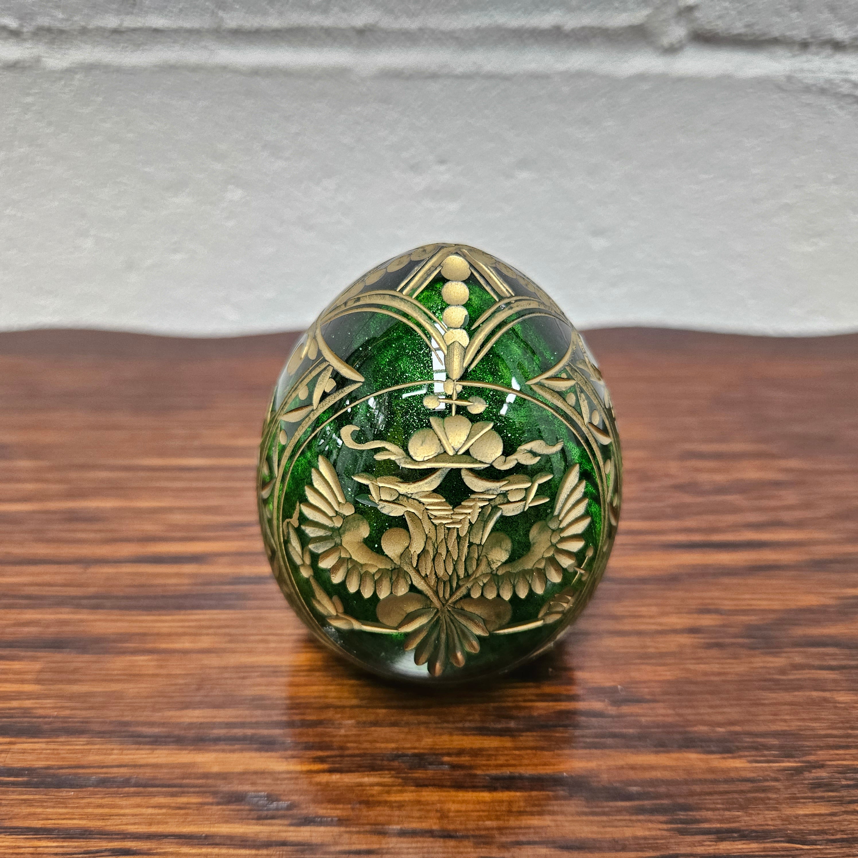 Vintage Faberge Imperial Glass Egg