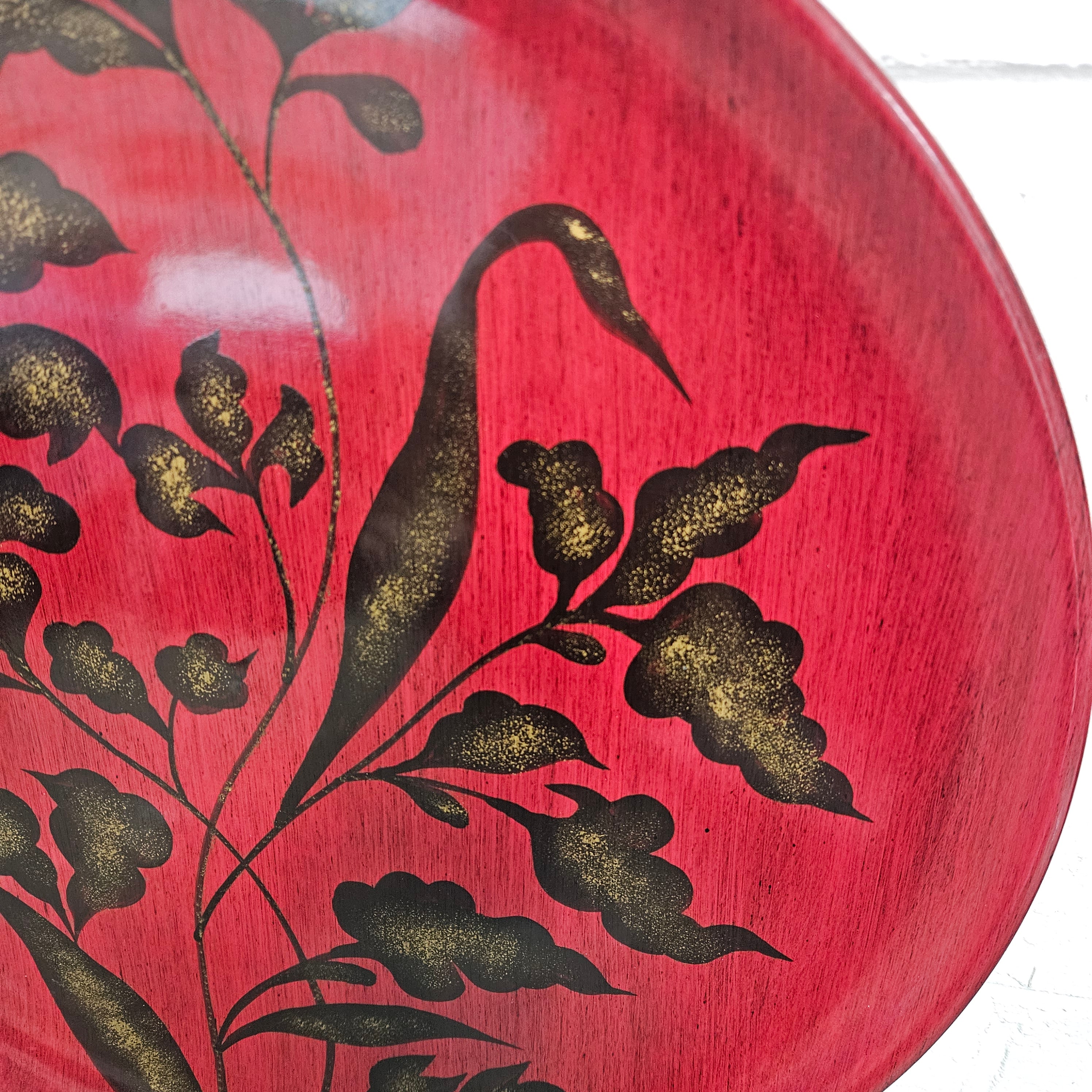 Vintage Large Hand Painted Pottery Charger | Antique & Vintage | Moonee Ponds Antiques | Australia Wide Delivery