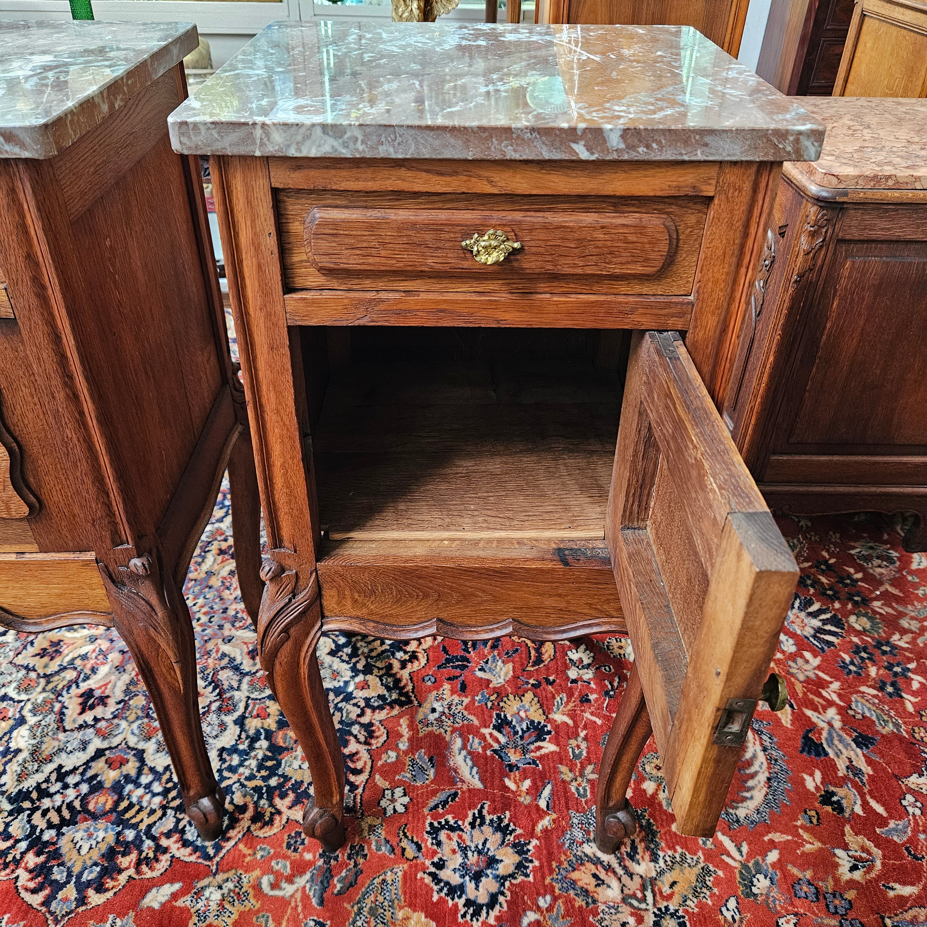 Pair of Louis XV Style Bedside Tables | Antique & Vintage | Moonee Ponds Antiques | Australia Wide