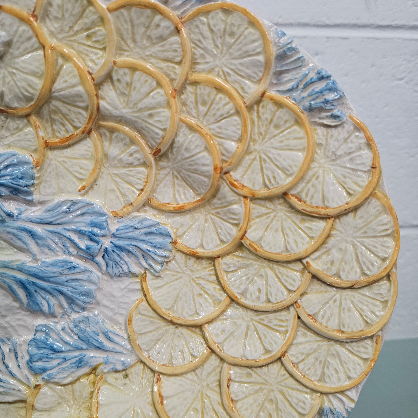 Vintage Italian Majolica Fish Plate