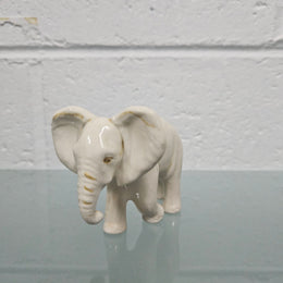 Signed Pottery Elephant