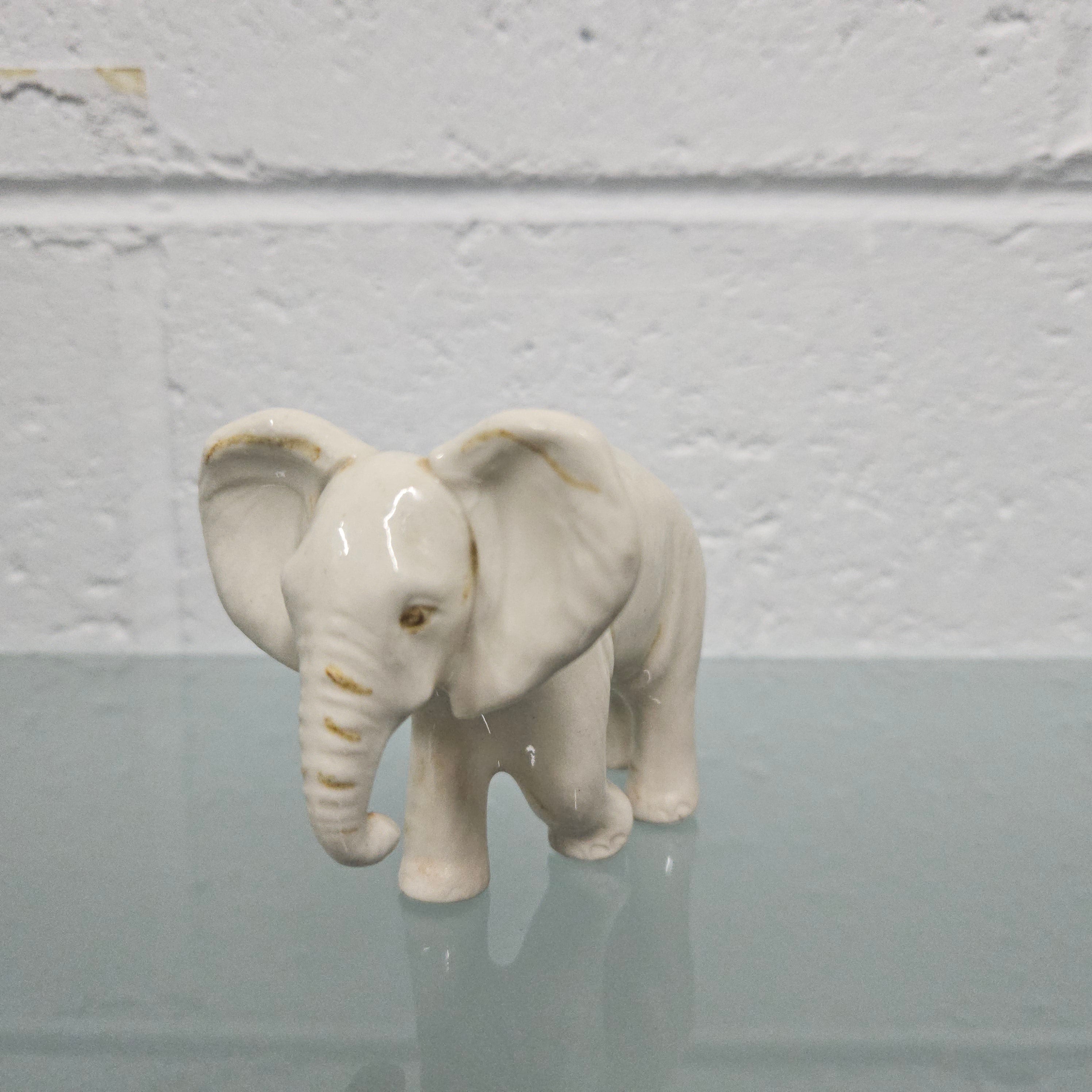 Signed Pottery Elephant | Antique & Vintage | Moonee Ponds Antiques | Australia Wide Delivery