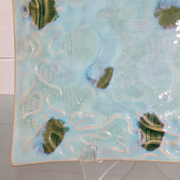 Decorative Hand Painted Pottery Dish