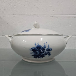 Vintage French Blue & White Tureen