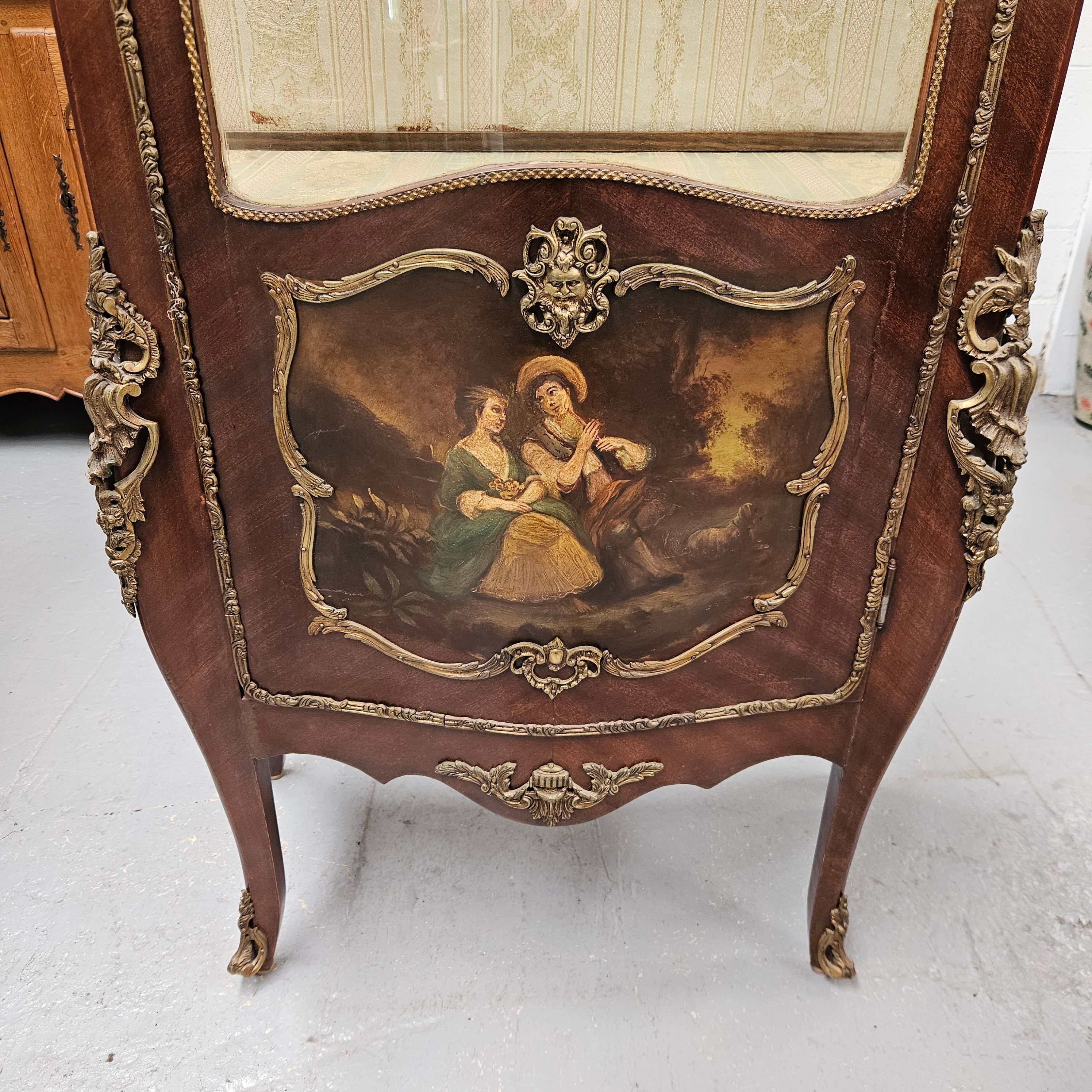French Louis XV Style Bombe Shaped Vernis Martin Vitrine | Antique & Vintage | Moonee Ponds Antiques | Australia Wide Delivery