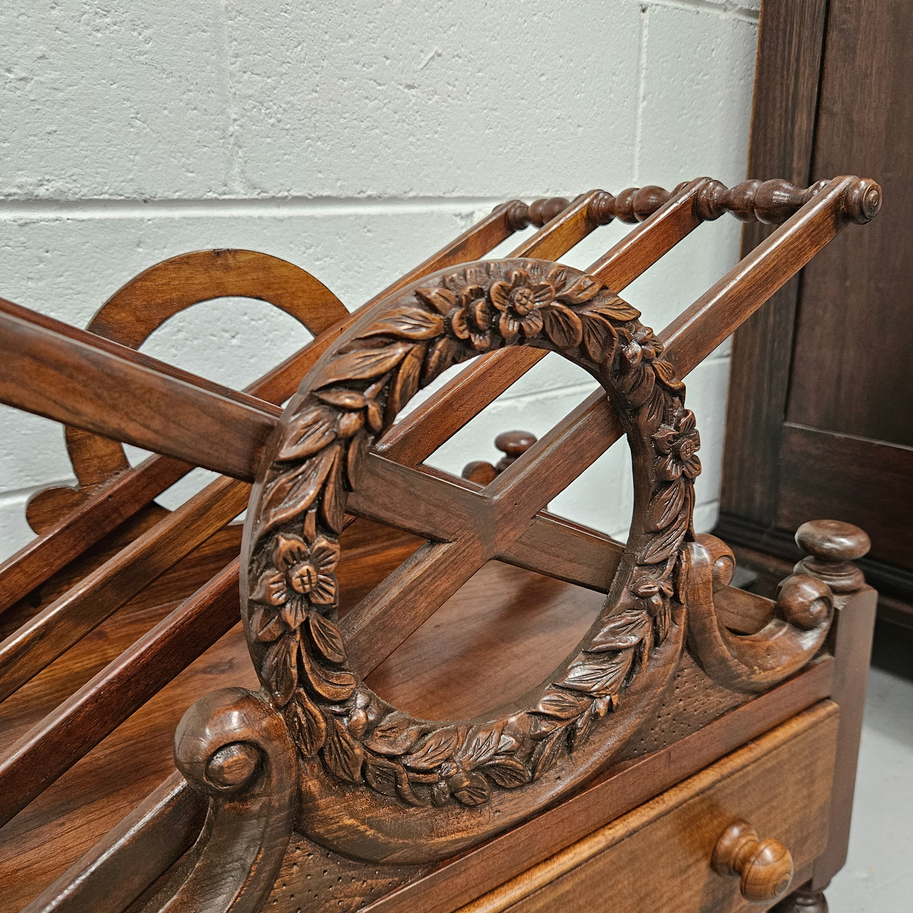 Vintage Mahogany Magazine Rack | Antique & Vintage | Moonee Ponds Antiques | Australia Wide