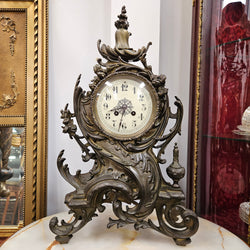 19th Century Bronze Mantle Clock | Antique & Vintage | Moonee Ponds Antiques | Australia Wide Delivery