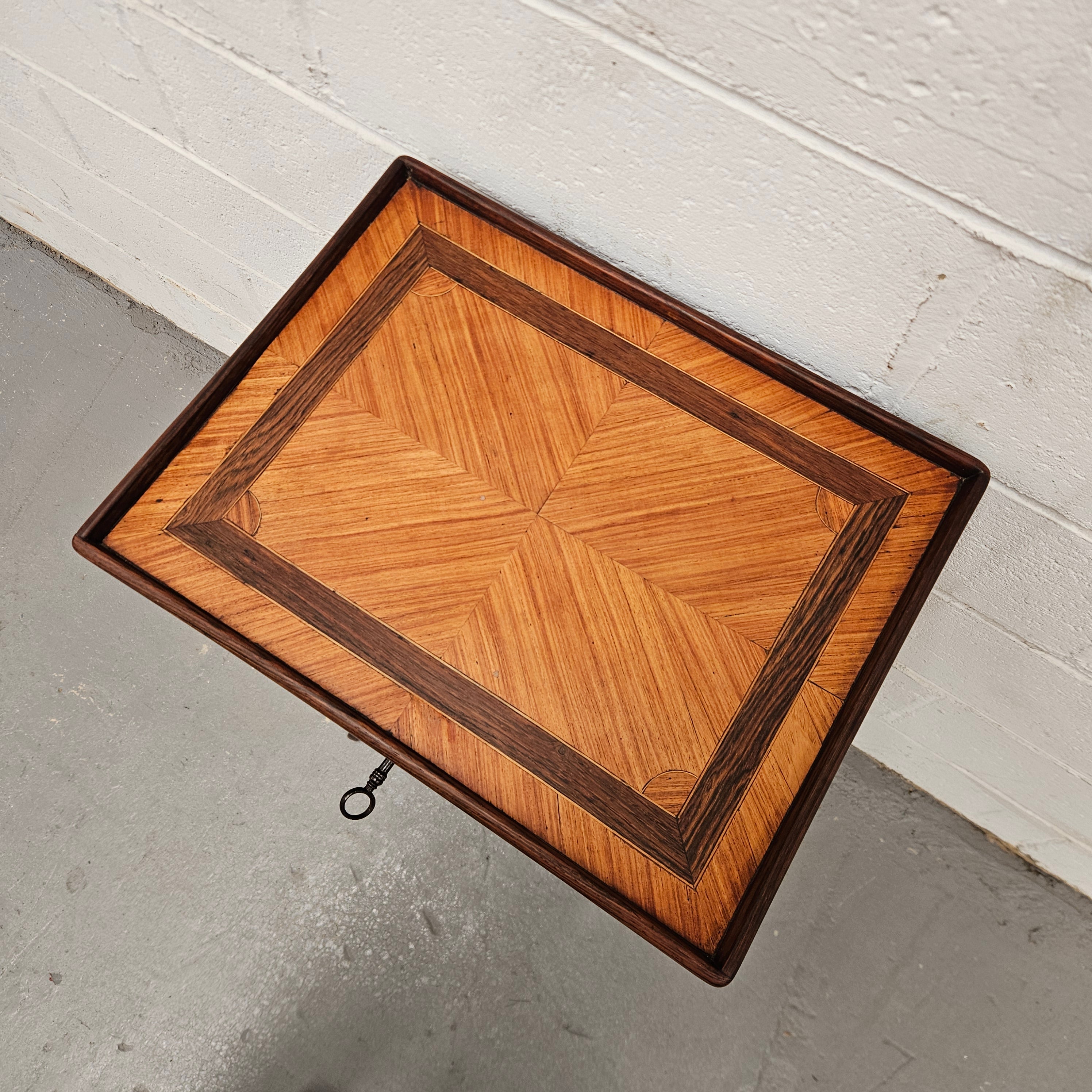 French Louis XVth Rosewood & Kingwood Side Table/Sewing Table | Antique & Vintage | Moonee Ponds Antiques | Australia Wide Delivery
