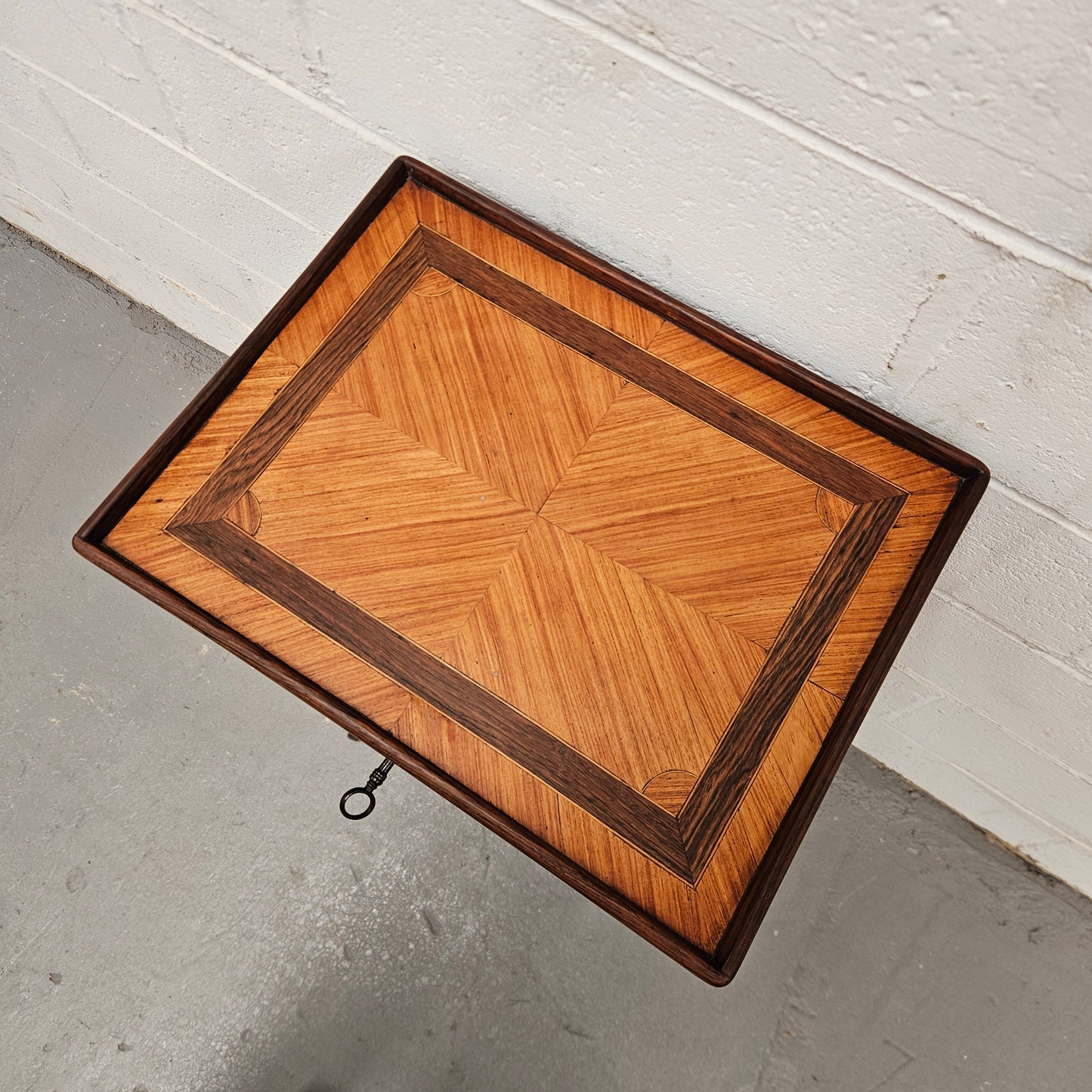 French Louis XVth Rosewood & Kingwood Side Table/Sewing Table