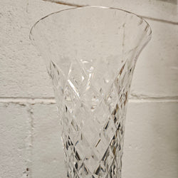 Vintage Crystal Glass Vase With Marble Moonee Ponds Antiques
