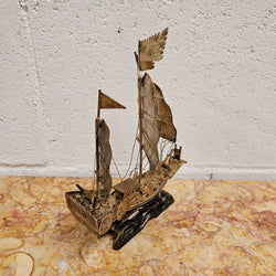 Miniature Vermeil Silver Chinese Sailing Ship | Antique & Vintage | Moonee Ponds Antiques | Australia Wide Delivery