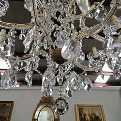French Parisian Crystal 12 Arm Chandelier | Antique & Vintage | Moonee Ponds Antiques | Australia Wide Delivery